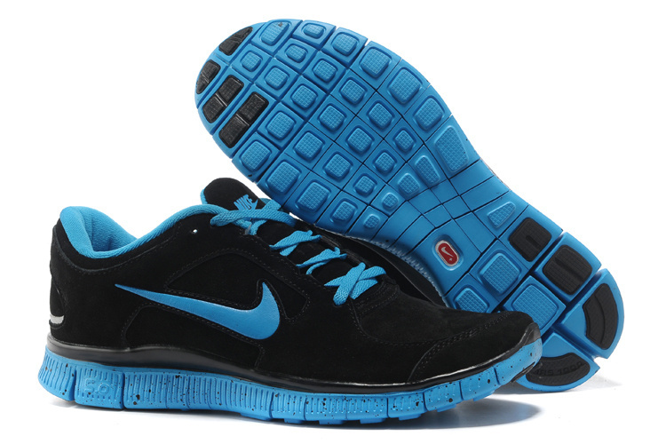 Hot Nike Free3.0 Women Shoes Black/Dodgerblue